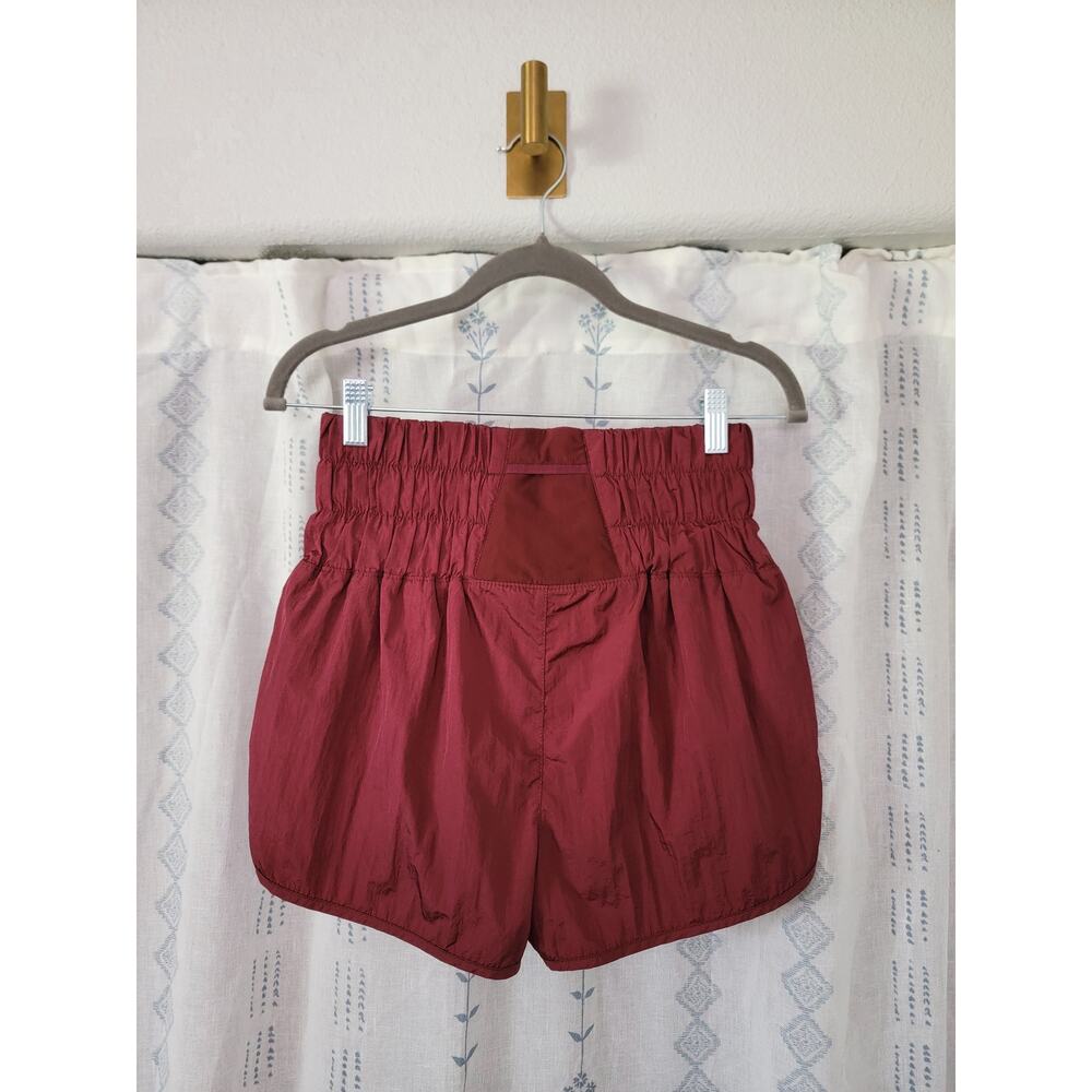 Free People Movement The Way Home Running Shorts Maroon - Picture 3 of 5